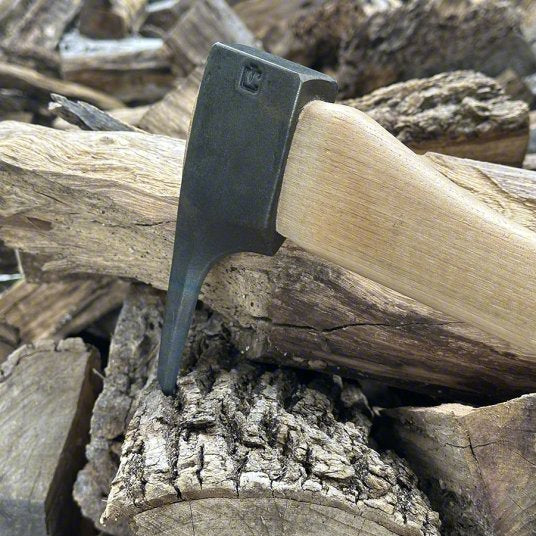 1.5# Pickaroon; 36 in Curved Hickory Handle Hung proud w/ wood and medium flat steel wedge - Image 2