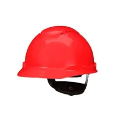 3M™ SecureFit™ Hard Hat H-705SFV-UV, Red, Vented, 4-Point Pressure Diffusion Ratchet Suspension, with Uvicator - Image 3