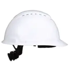 3M™ SecureFit™ Hard Hat H-701SFV-UV, White, Vented, 4-Point Pressure Diffusion Ratchet Suspension, with UVicator - Image 3