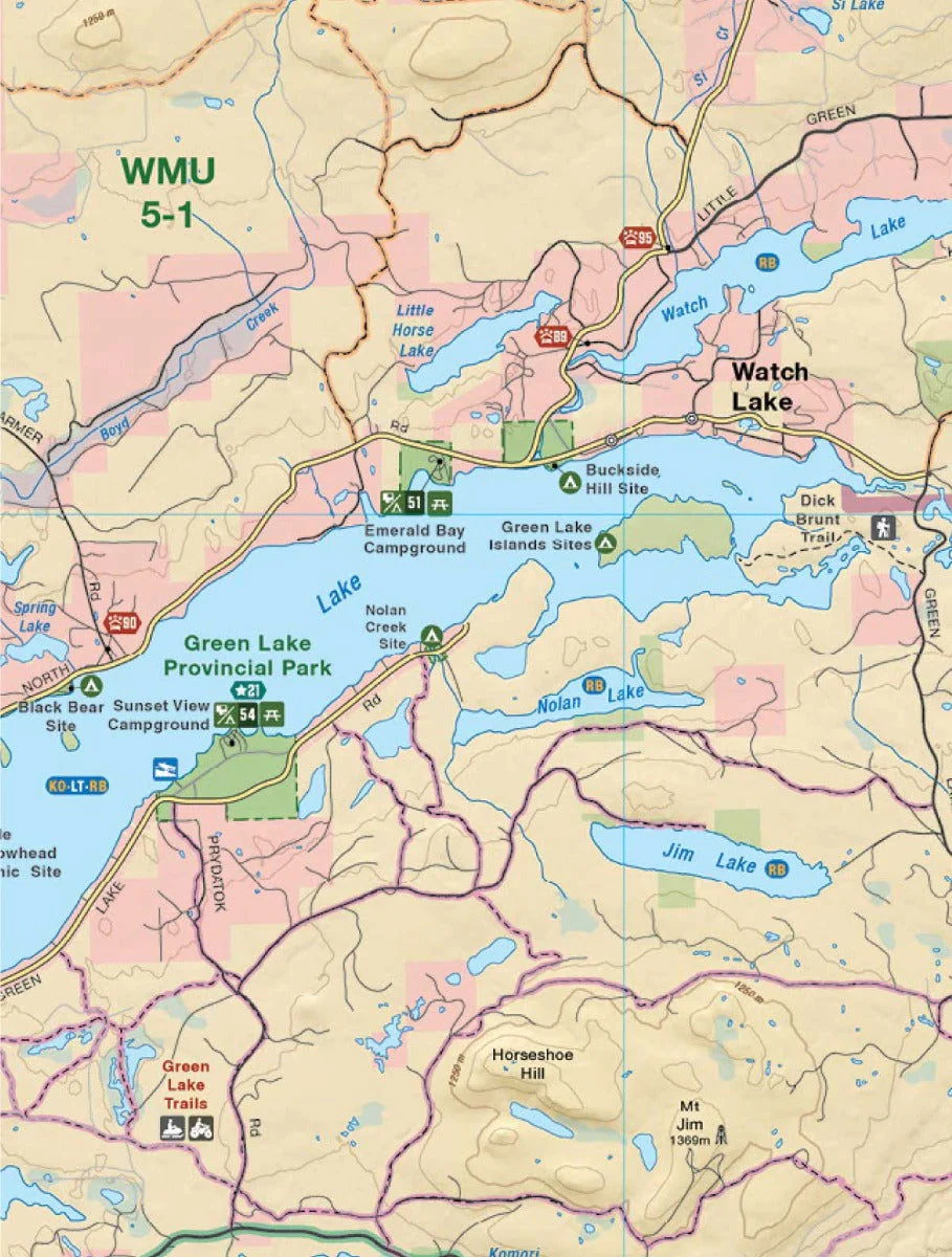 BC Fishing Highway 24 and The Land of Hidden Waters - Recreation Map - Image 6