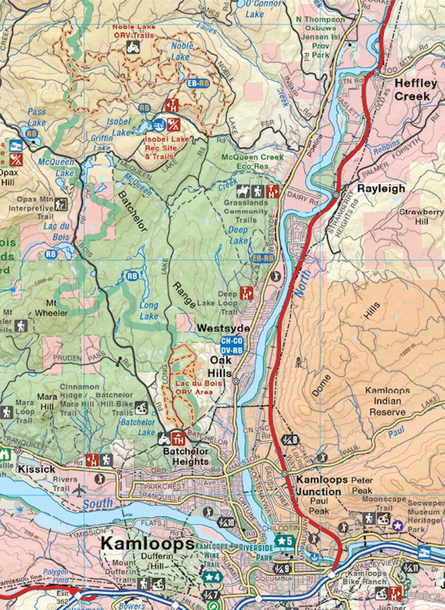 BC Fishing Highway 24 and The Land of Hidden Waters - Recreation Map - Image 7