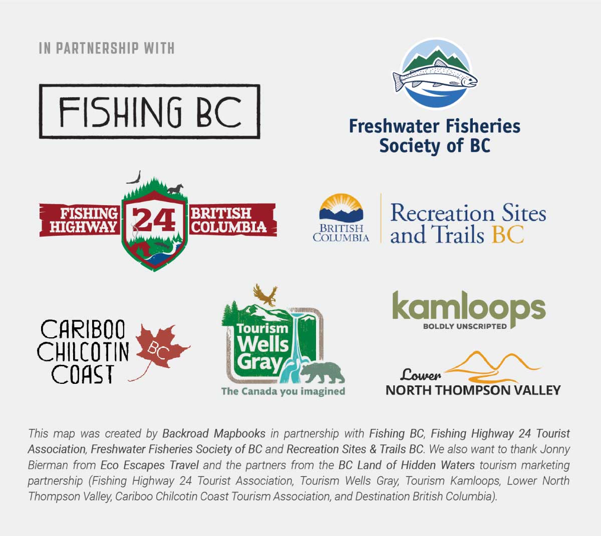 BC Fishing Highway 24 and The Land of Hidden Waters - Recreation Map - Image 9