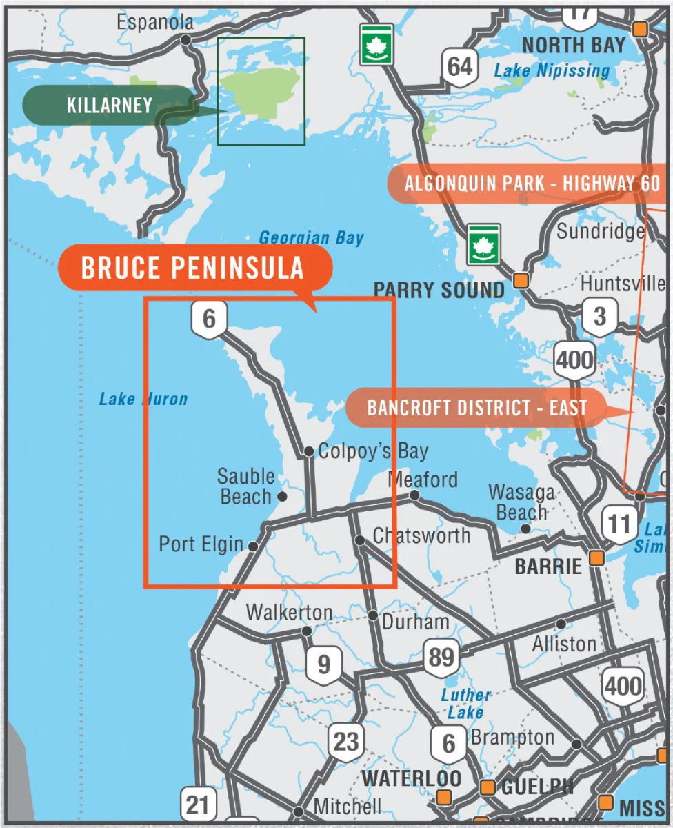 Bruce Peninsula Ontario - Destination Map - Image 4