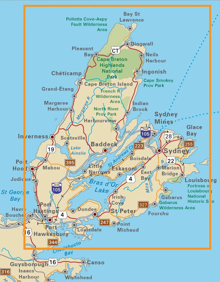 Cape Breton Island Nova Scotia - Destination Map - Image 4