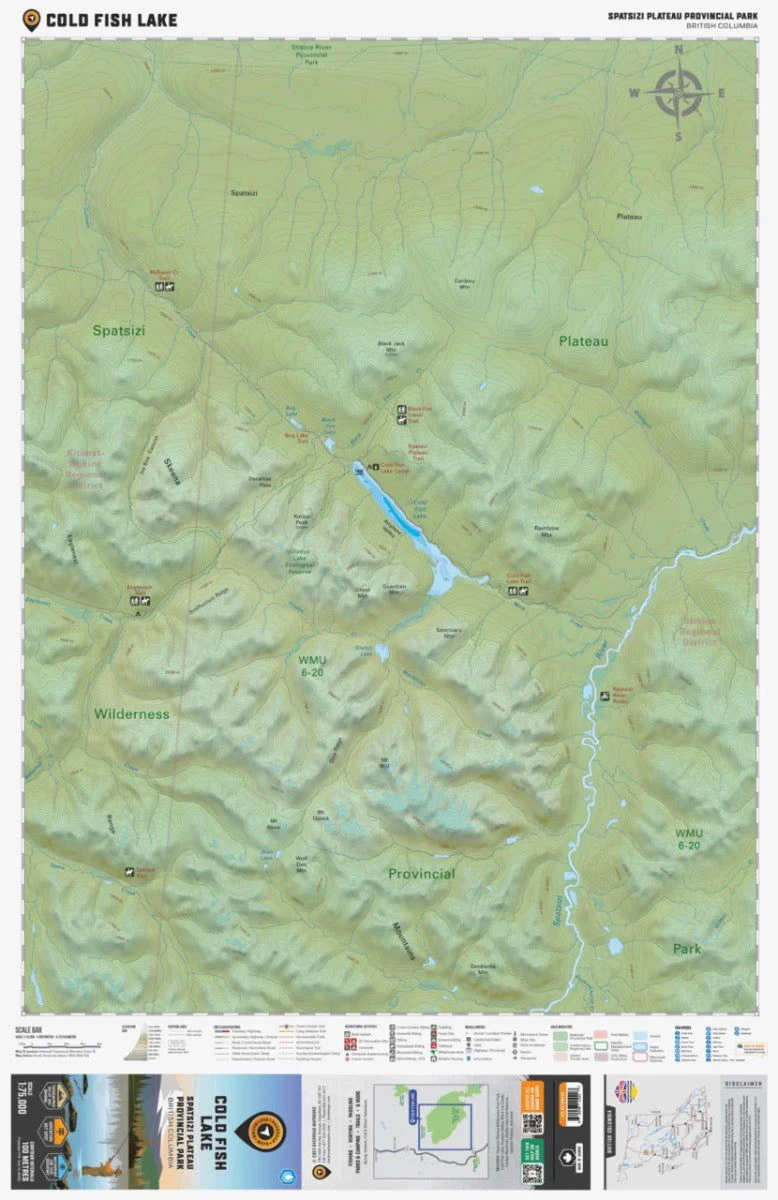 Cold Fish Lake (Spatsizi Plateau Provincial Park, BC) - Destination Map - Image 2
