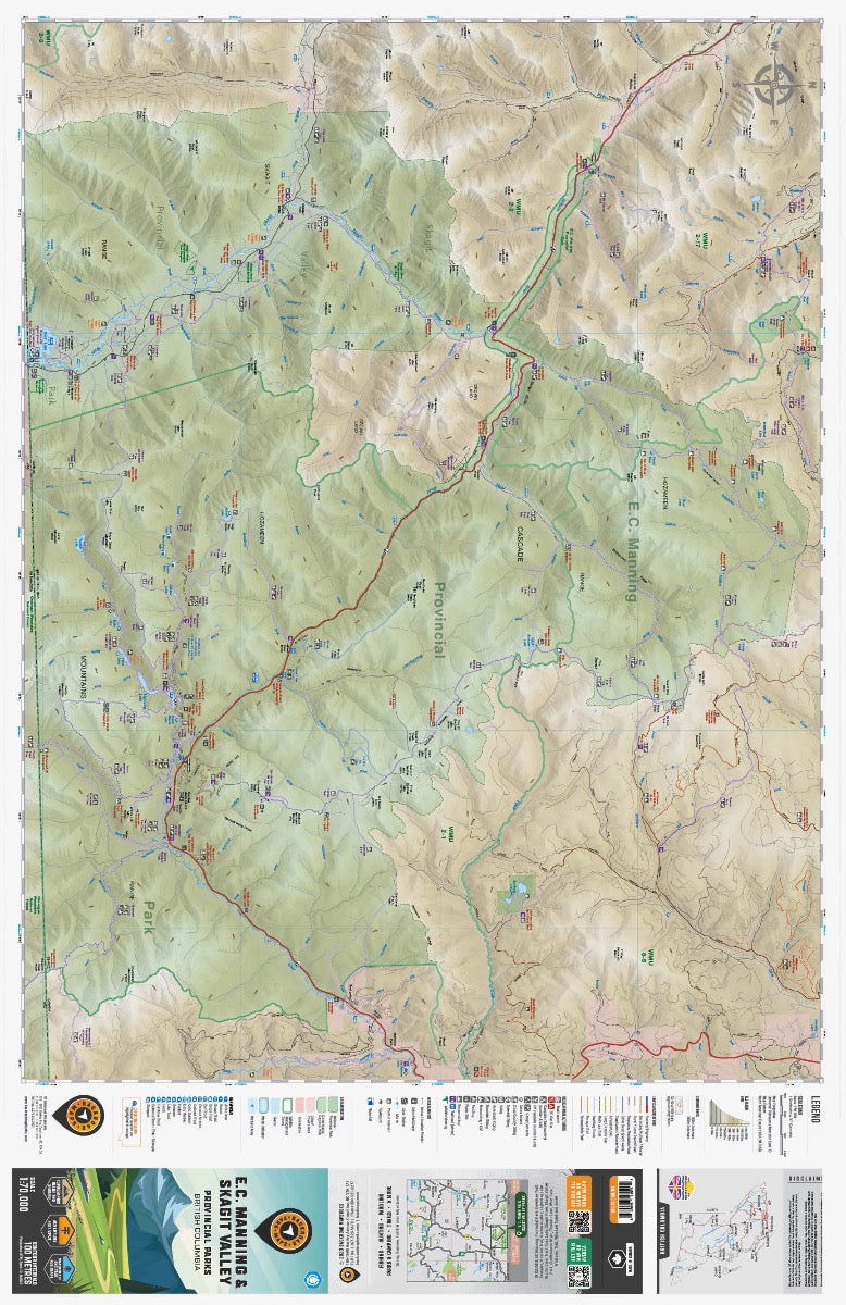 EC Manning & Skagit Valley Provincial Parks BC - Park Map - Image 2