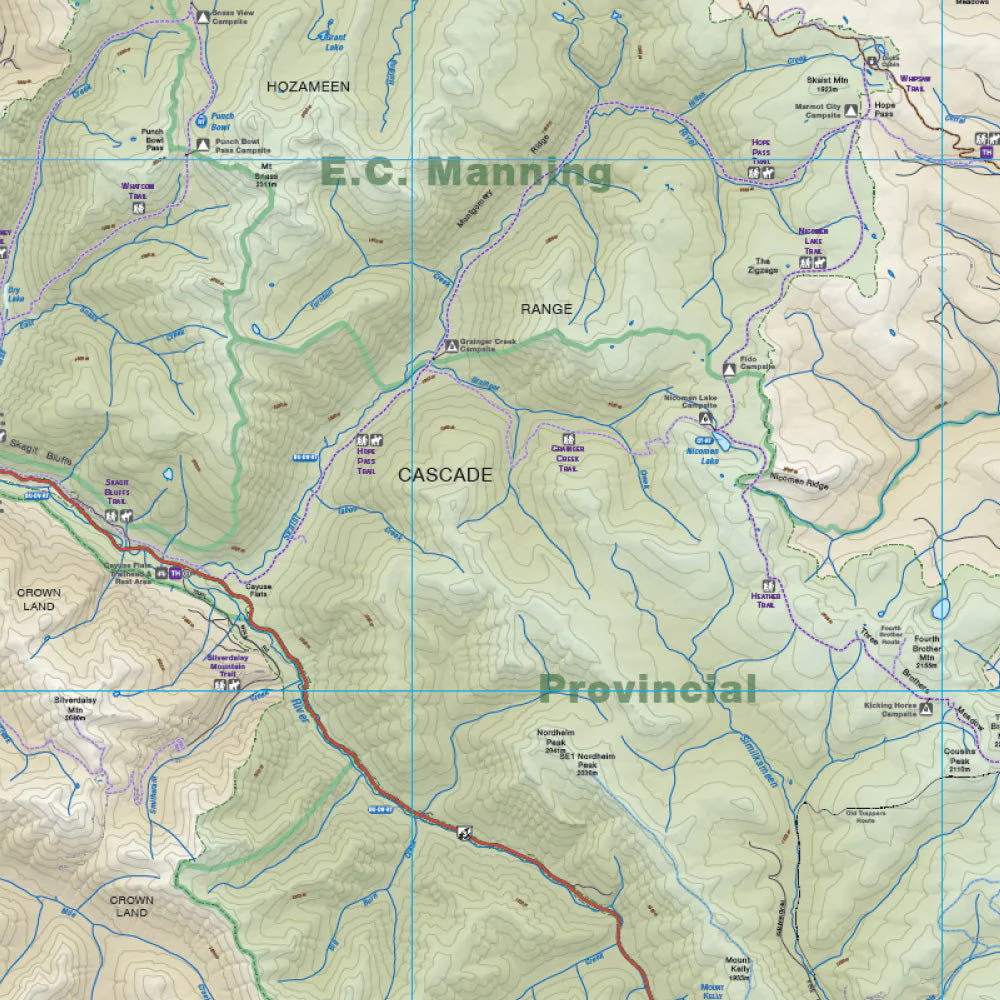 EC Manning & Skagit Valley Provincial Parks BC - Park Map - Image 3