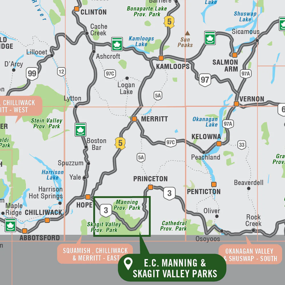 EC Manning & Skagit Valley Provincial Parks BC - Park Map - Image 4