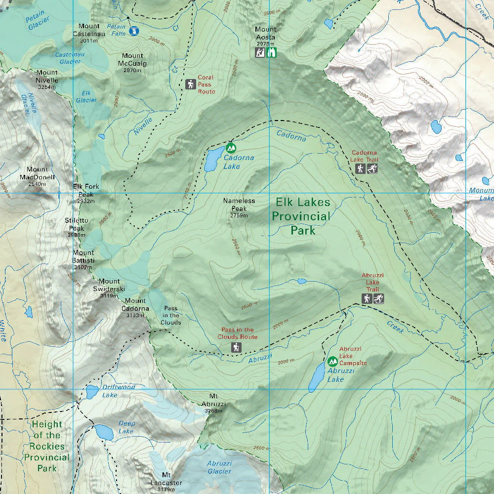 Elk Lakes Provincial Park BC - Park Map - Image 3