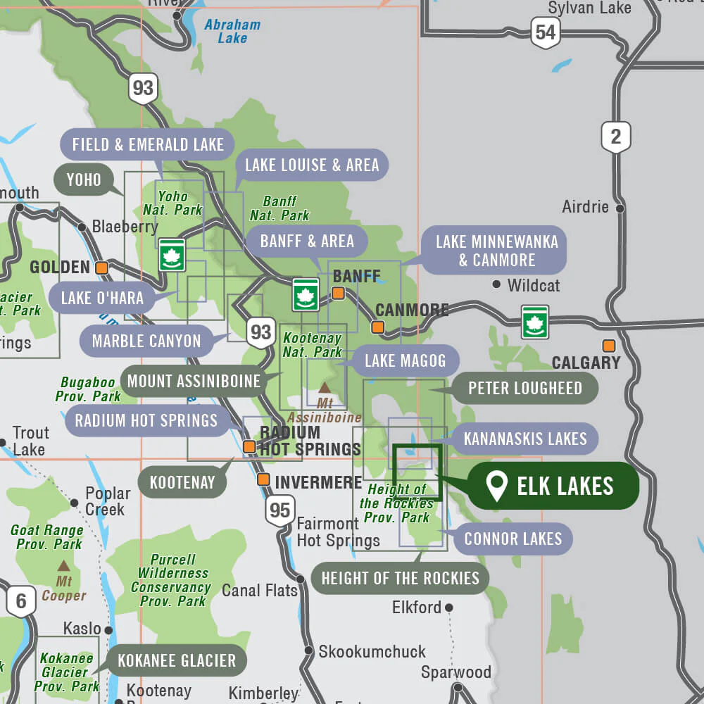 Elk Lakes Provincial Park BC - Park Map - Image 4