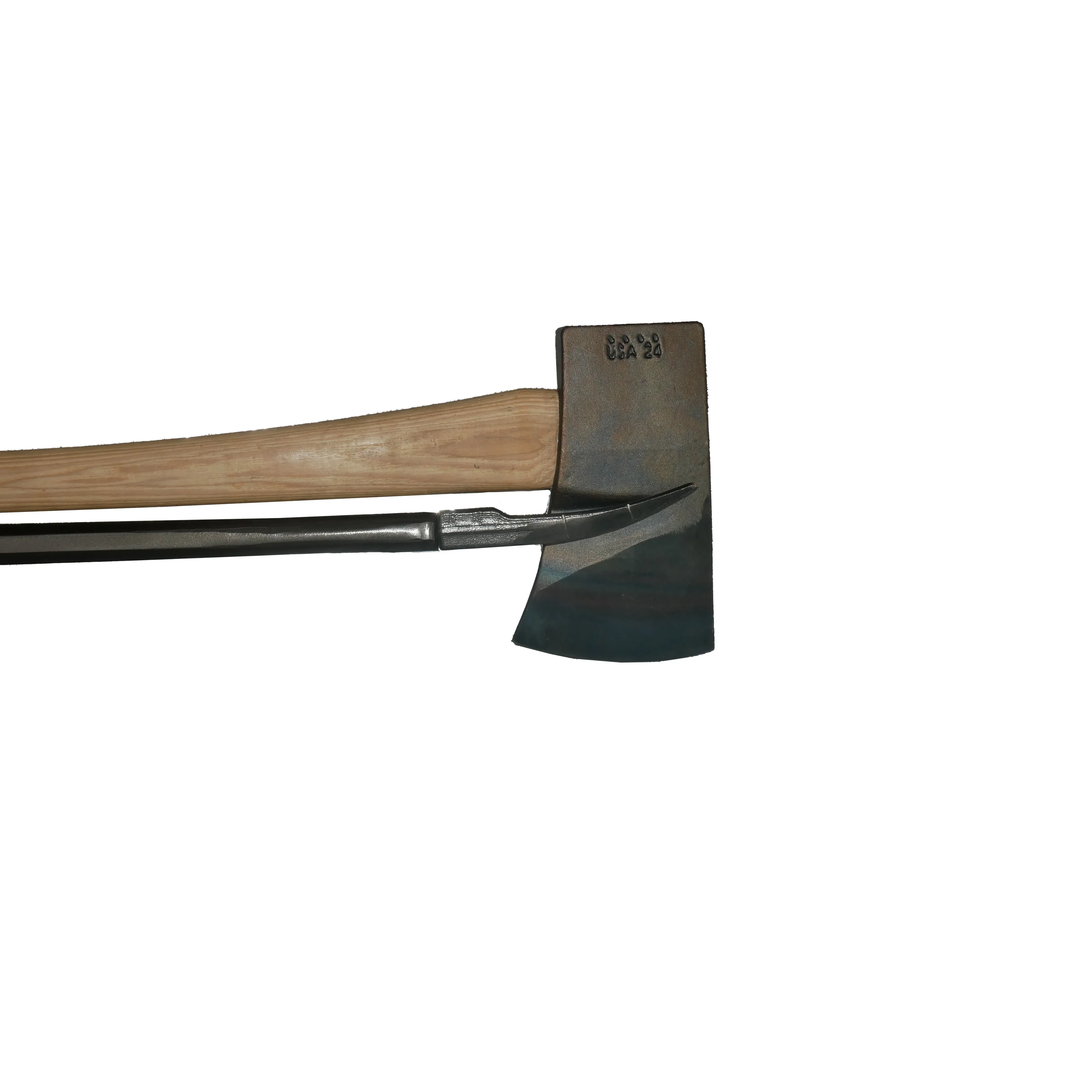 FE8-32 Forcible Entry 8lb Flathead Fire Axe w/ Marrying Slot and 32 in. DUAL-GRIP Hickory Handle - Image 4