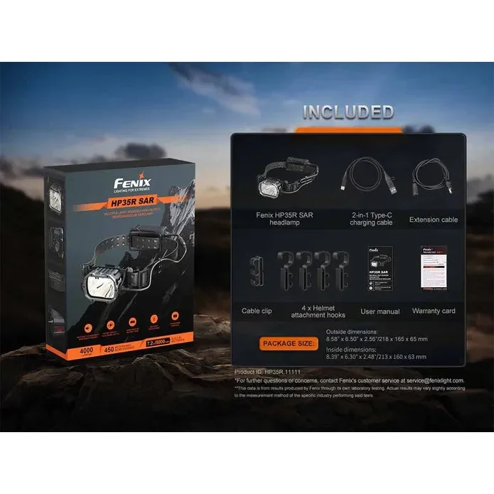 Fenix HP35R Search and Rescue Headlamp FOR HELMET USE - Image 14