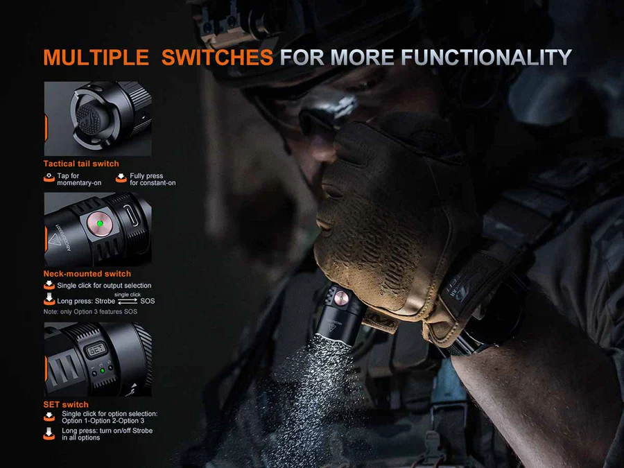 Fenix PD35R ACE Flashlight with CL01 Mini Desktop Lantern - Image 11