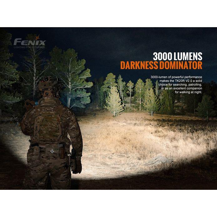Fenix TK20R V2.0 Rechargeable LED Flashlight - 3000 Lumens - Image 8