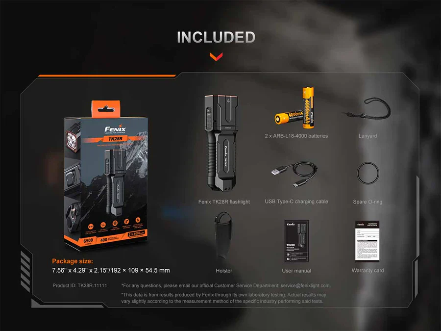 Fenix TK28R Rechargeable Flashlight - Image 18