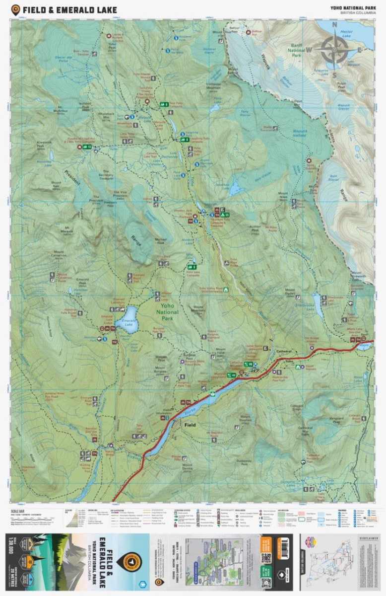 Field & Emerald Lake (Yoho National Park, BC) - Destination Map - Image 2