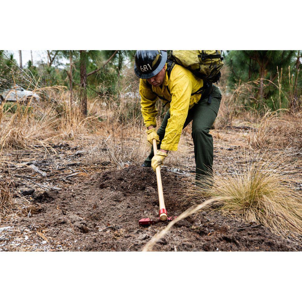 Fire Rake; 60 in. Wooden Handle - Image 2