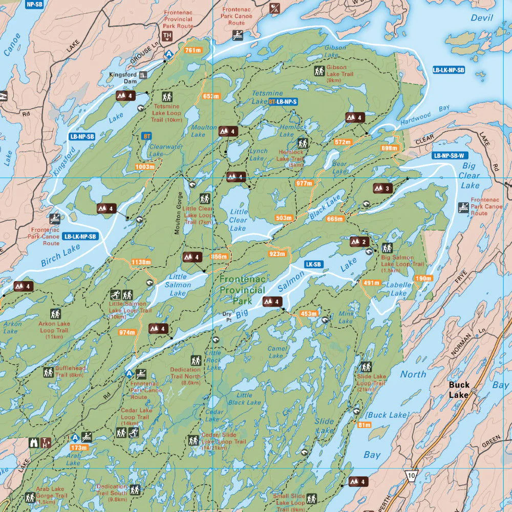 Frontenac Provincial Park Ontario - Park Map - Image 3