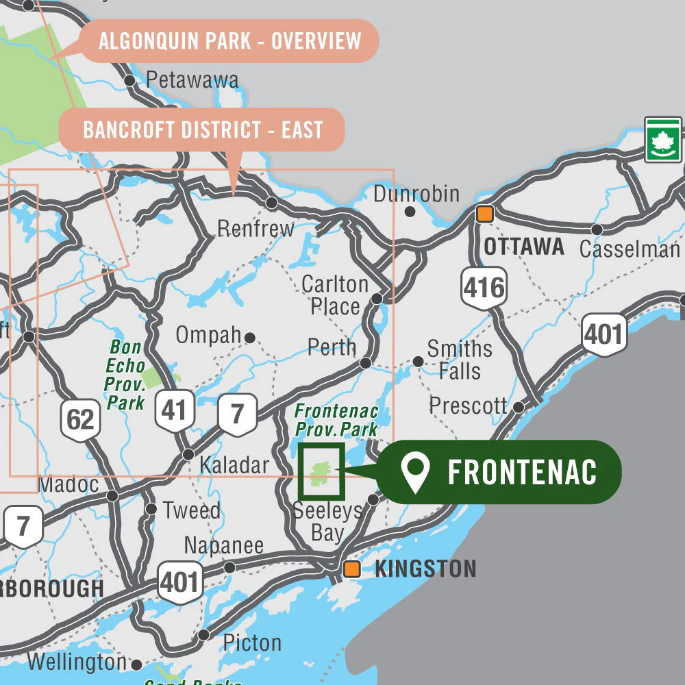 Frontenac Provincial Park Ontario - Park Map - Image 4