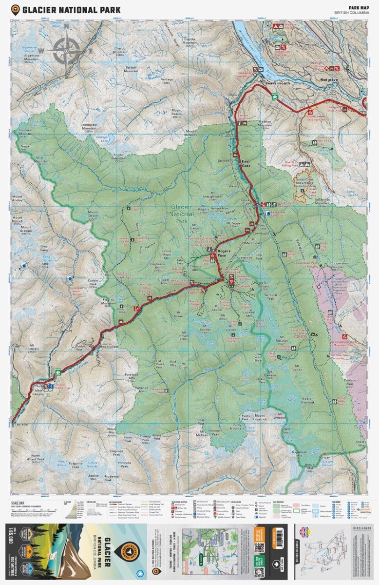Glacier National Park BC - Park Map - Image 2