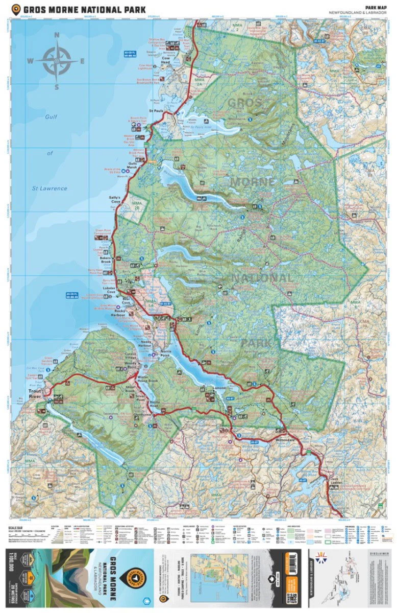 Gros Morne National Park Newfoundland - Park Map - Image 2