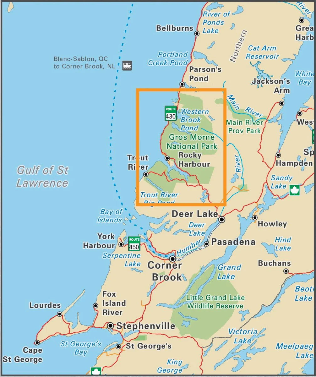 Gros Morne National Park Newfoundland - Park Map - Image 4