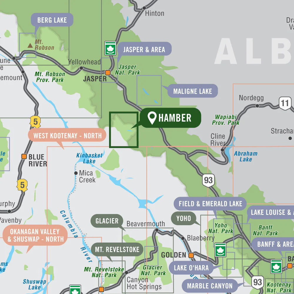 Hamber Provincial Park BC - Park Map - Image 4