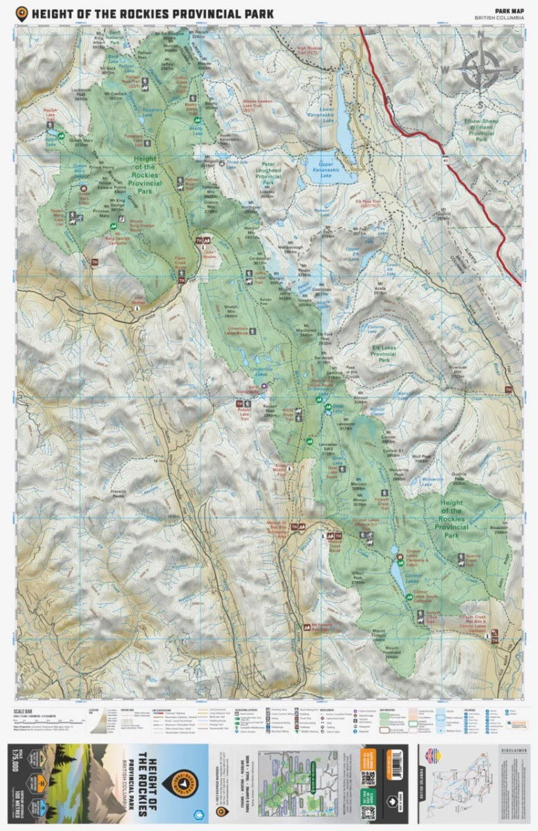 Height of the Rockies Provincial Park BC - Park Map - Image 2