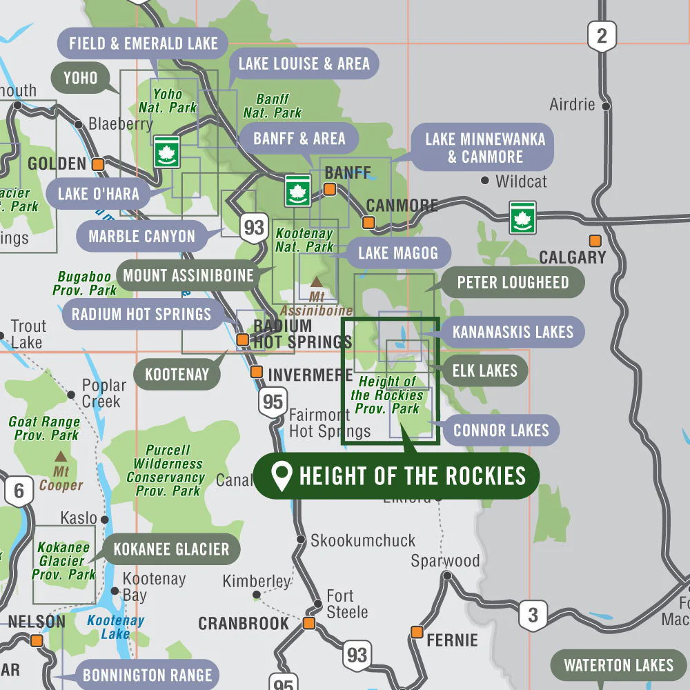 Height of the Rockies Provincial Park BC - Park Map - Image 4