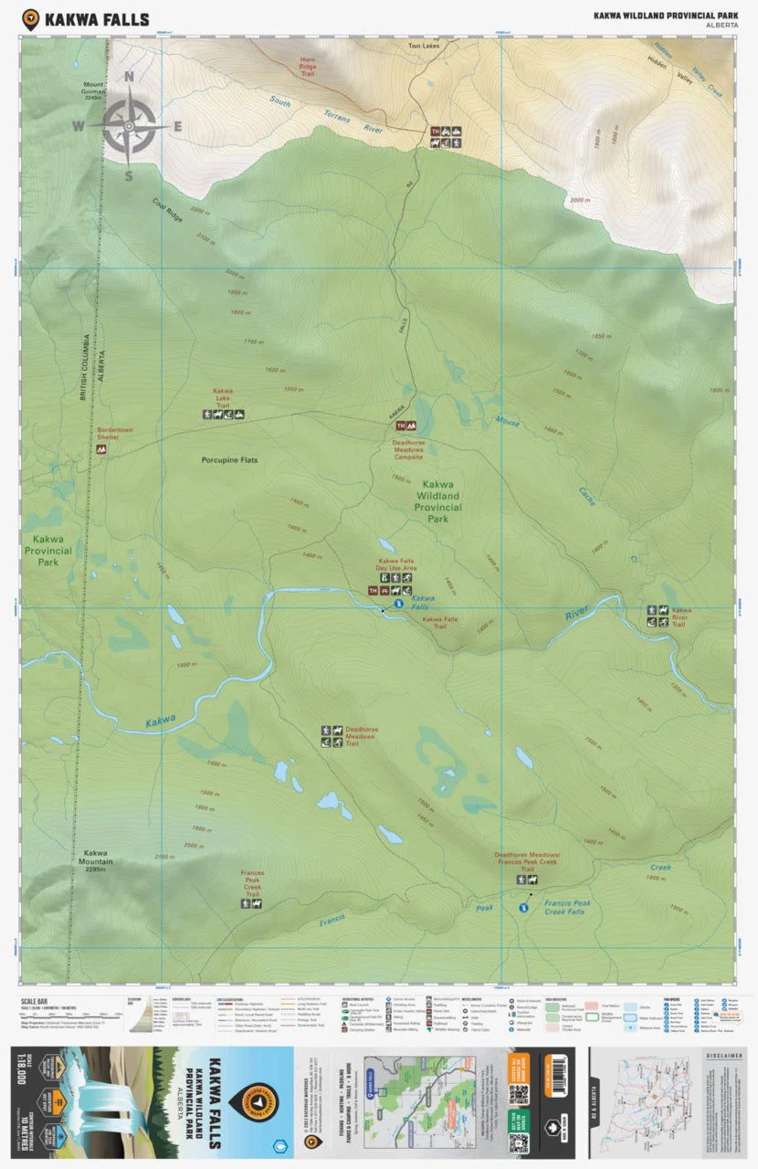 Kakwa Falls (Kakwa Wildland Provincial Park, Alberta) - Destination Map - Image 2