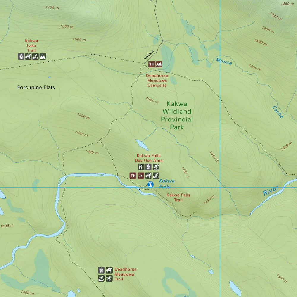 Kakwa Falls (Kakwa Wildland Provincial Park, Alberta) - Destination Map - Image 3