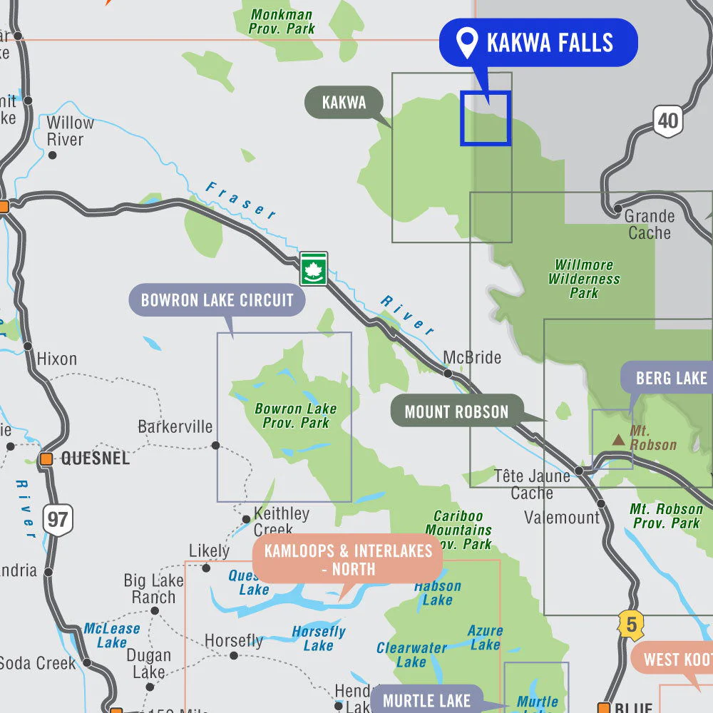 Kakwa Falls (Kakwa Wildland Provincial Park, Alberta) - Destination Map - Image 4