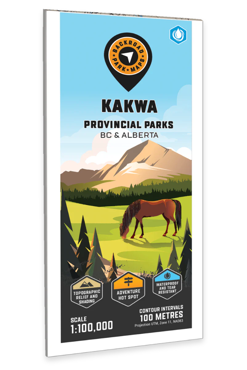 Kakwa Provincial Parks, Alberta & BC - Park Map