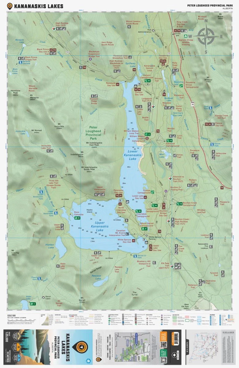Kananaskis Lakes (Peter Lougheed Provincial Park, Alberta) - Destination Map - Image 2