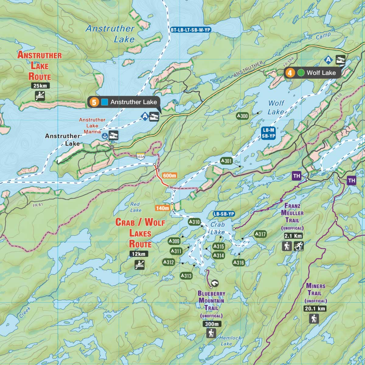 Kawartha Highlands Provincial Park Ontario - Park Map - Image 4