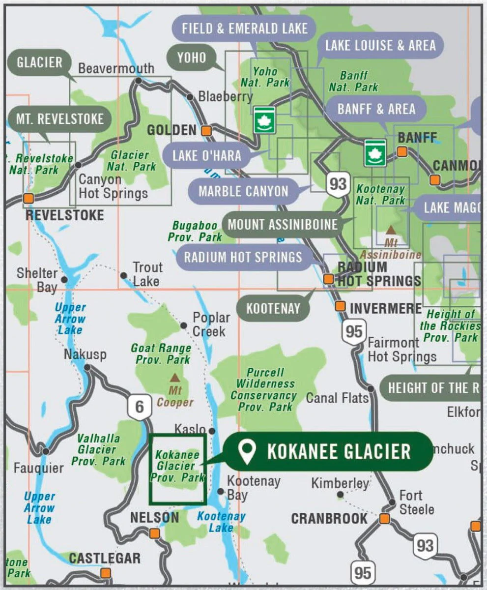 Kokanee Glacier Provincial Park BC - Park Map - Image 4