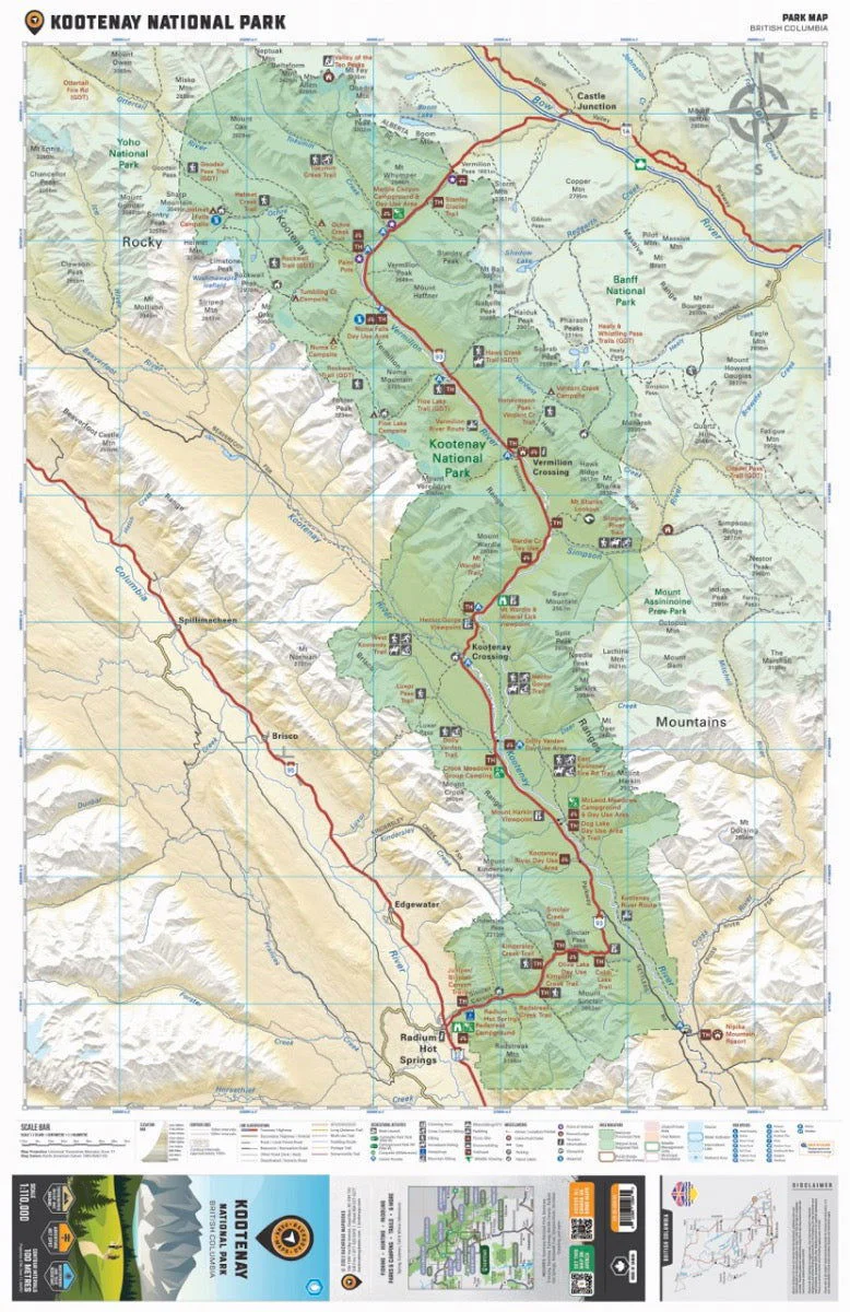 Kootenay National Park BC - Park Map - Image 2