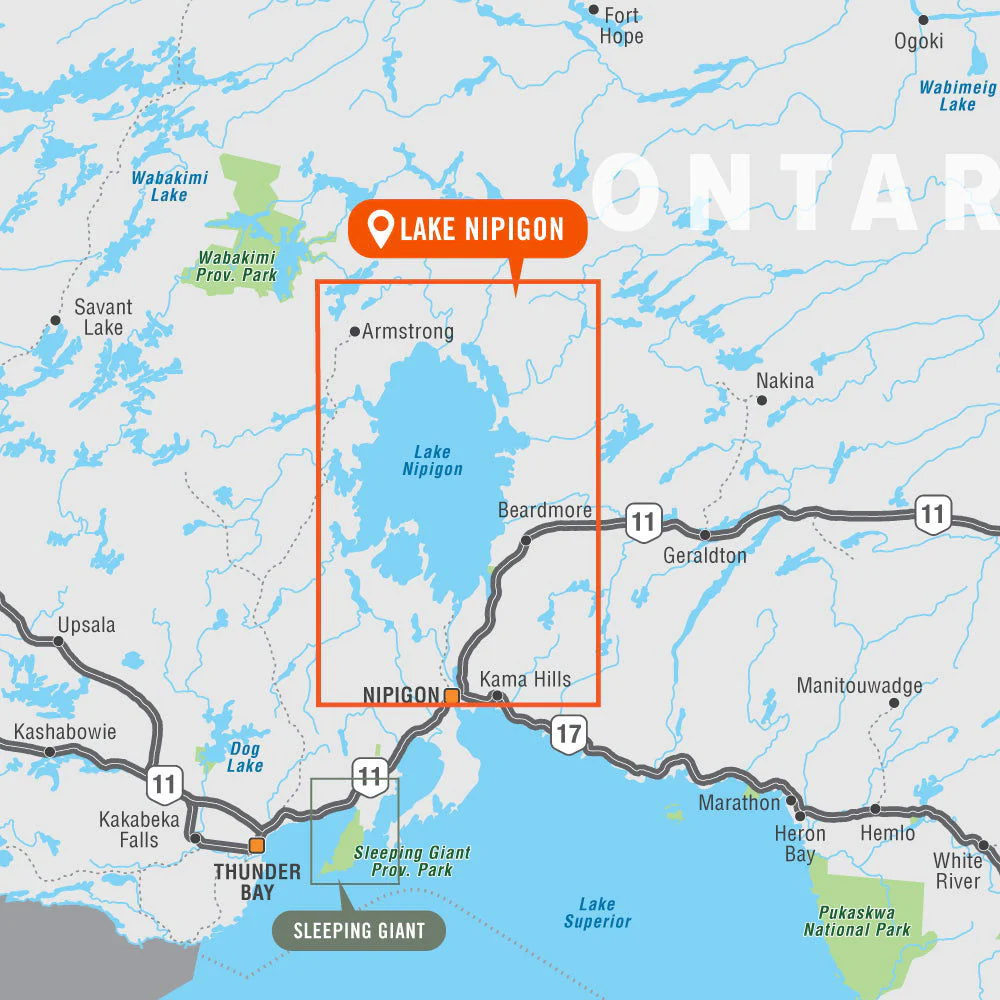 Lake Nipigon Ontario - Destination Map - Image 4
