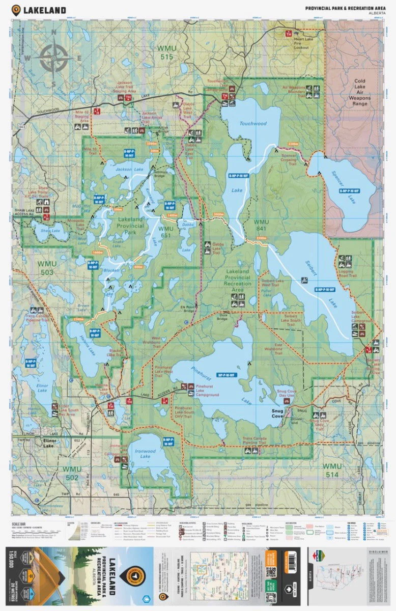Lakeland Provincial Recreation Area Alberta - Destination Map - Image 2