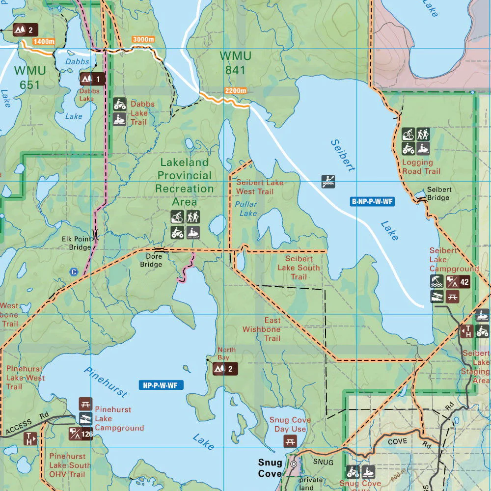Lakeland Provincial Recreation Area Alberta - Destination Map - Image 3
