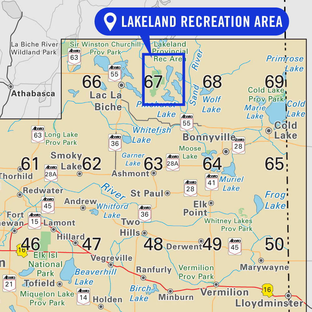 Lakeland Provincial Recreation Area Alberta - Destination Map - Image 4