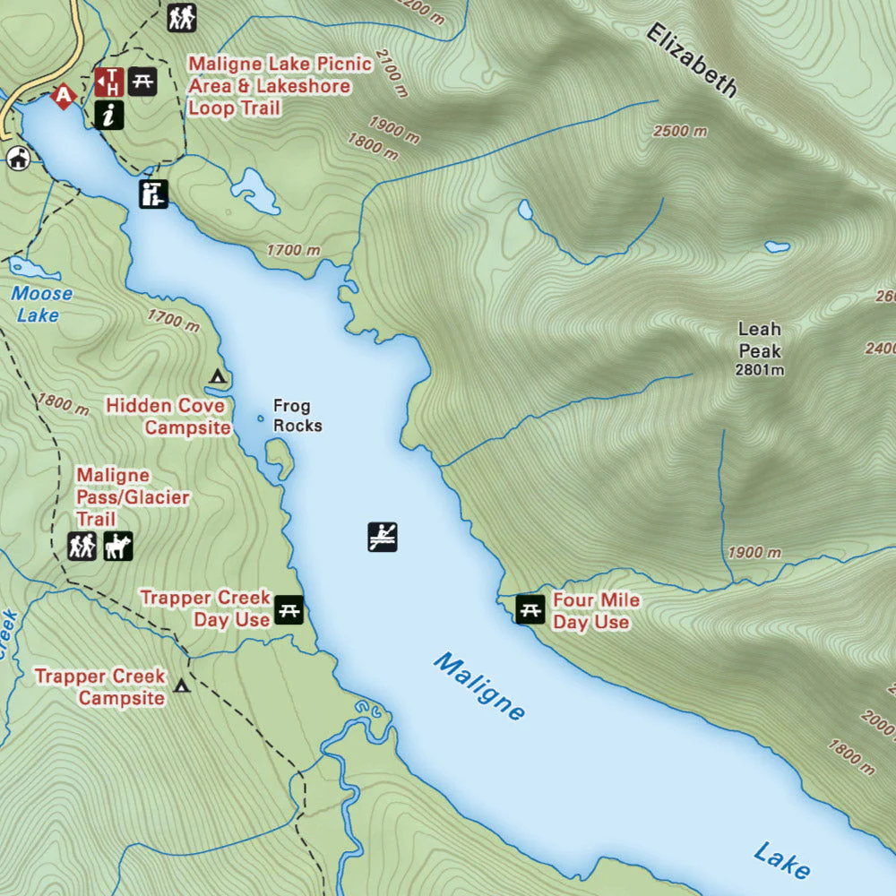 Maligne Lake (Jasper National Park, Alberta) - Destination Map - Image 3