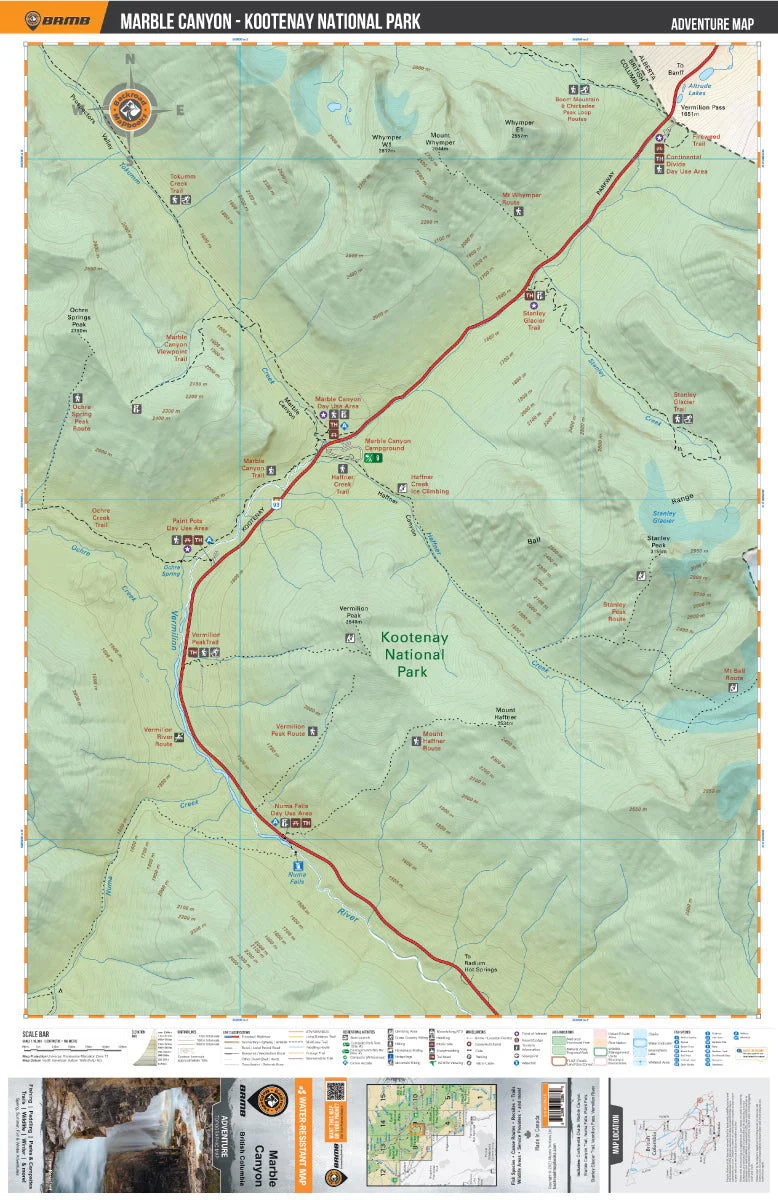 Marble Canyon (Kootenay National Park, BC) - Destination Map - Image 2