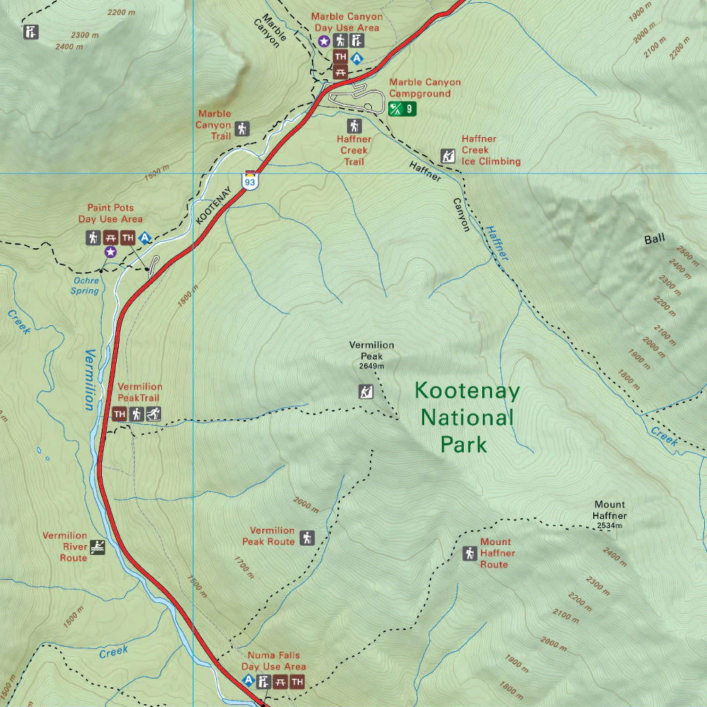 Marble Canyon (Kootenay National Park, BC) - Destination Map - Image 3