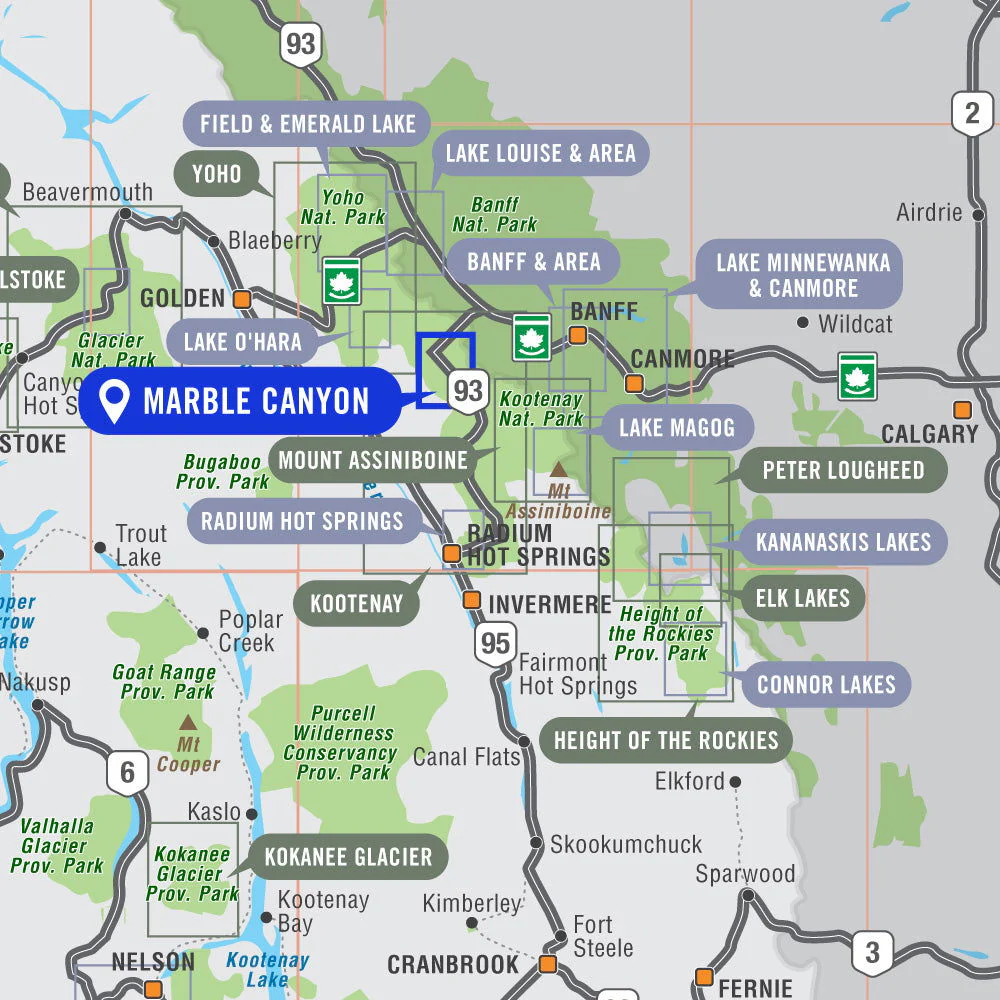 Marble Canyon (Kootenay National Park, BC) - Destination Map - Image 4