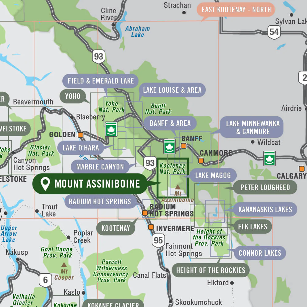 Mount Assiniboine Provincial Park BC - Park Map - Image 4