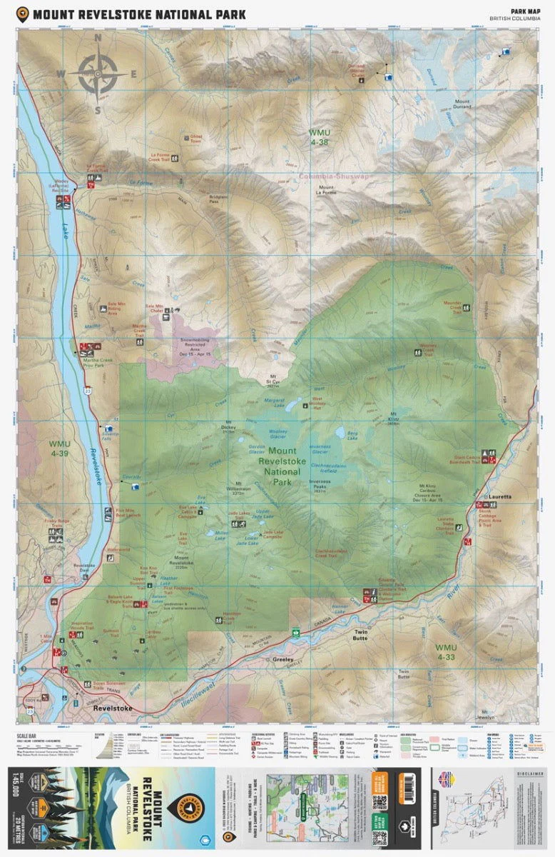 Mount Revelstoke National Park BC - Park Map - Image 2