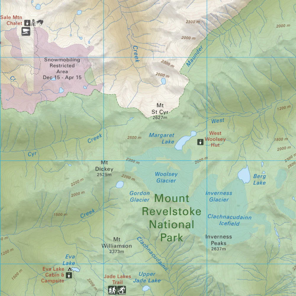 Mount Revelstoke National Park BC - Park Map - Image 3
