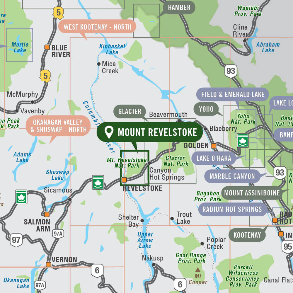 Mount Revelstoke National Park BC - Park Map - Image 4