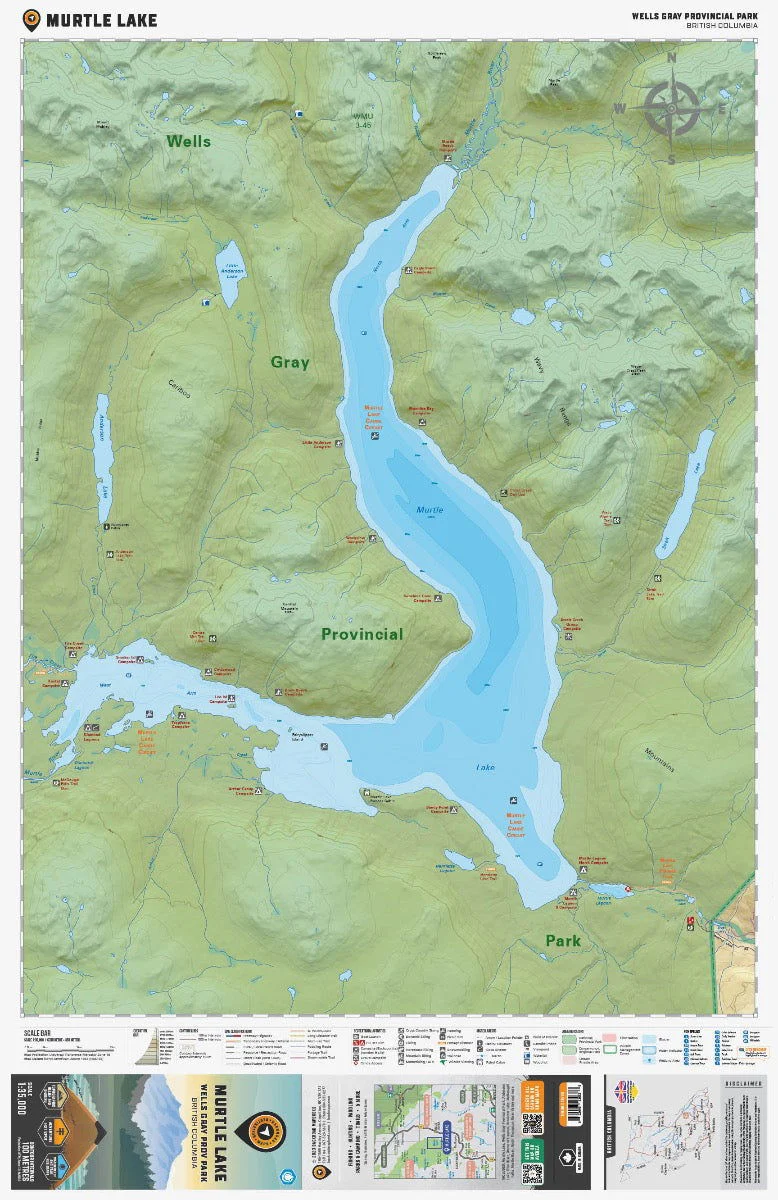 Murtle Lake (Wells Gray Provincial Park, BC) - Destination Map - Image 2